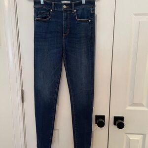 Loft dark wash skinny jeans